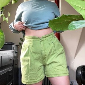 80s Grass Green Shorts